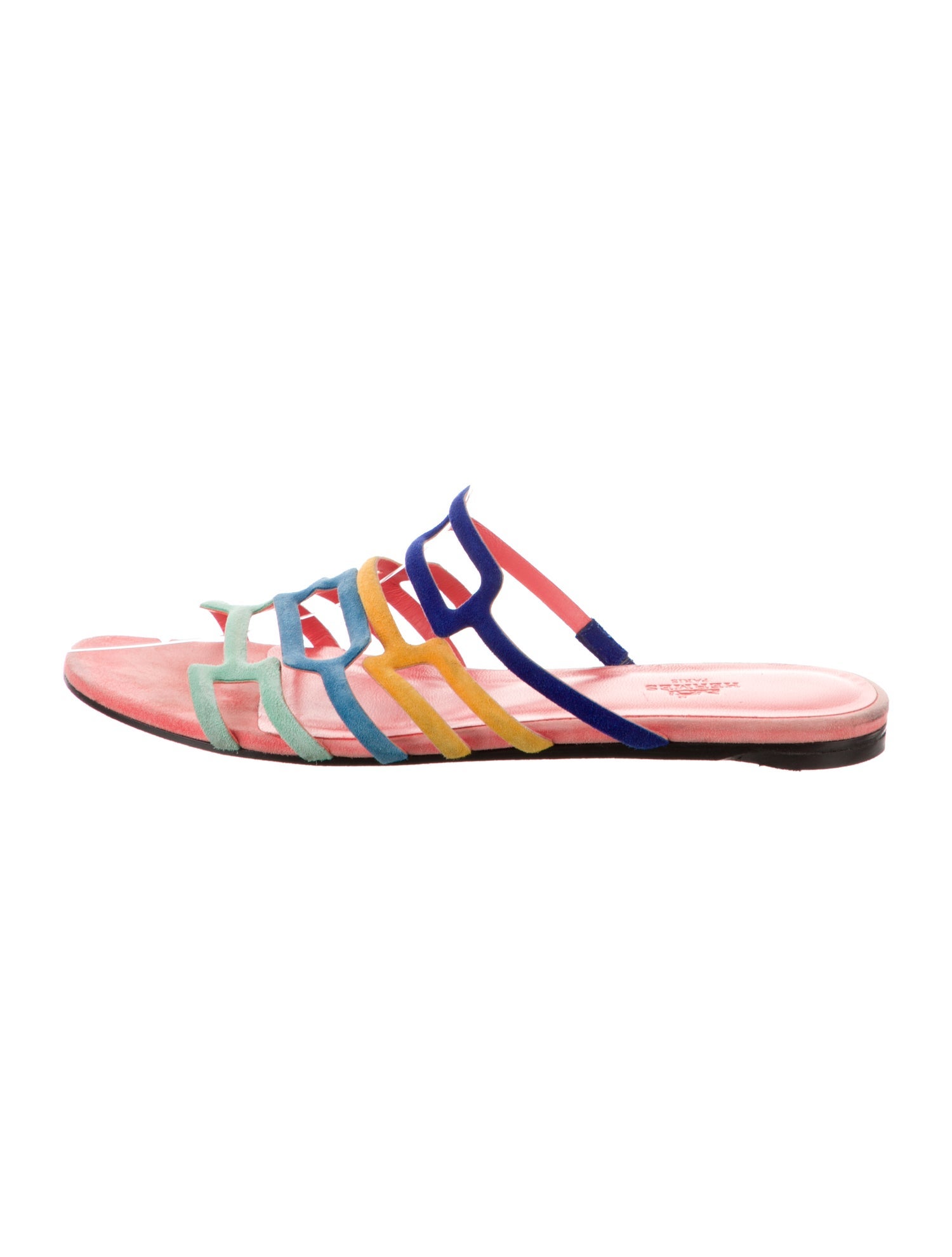 Hermès Olympe Suede Slides